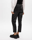 Faux Leather Jogger Pants