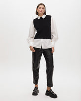 Faux Leather Jogger Pants