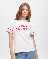 T-shirt with Ribbed Sleeve Detail