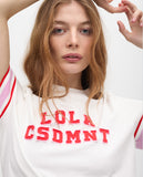 T-shirt with Ribbed Sleeve Detail