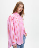 Striped Oversize Poplin Shirt
