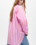 Striped Oversize Poplin Shirt
