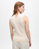 Basic Top with Lurex Contrast Detail