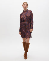 Short Printed Dress with Pocket Detail