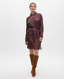 Short Printed Dress with Pocket Detail