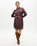 Short Printed Dress with Pocket Detail