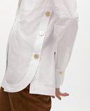 Oversize Poplin Shirt with Button Details