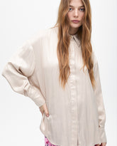 Waxed Effect Oversize Shirt