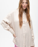 Waxed Effect Oversize Shirt