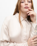 Waxed Effect Oversize Shirt