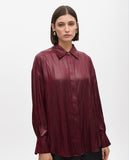 Waxed Effect Oversize Shirt