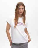 Positional Print Sleeveless T-Shirt