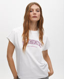 Positional Print Sleeveless T-Shirt