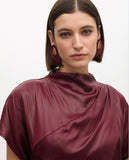 Draped Sleeve Detail Top