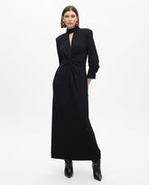 Long Dress with Neck Detail