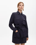 Short Shirt Dress with Pockets and Belt