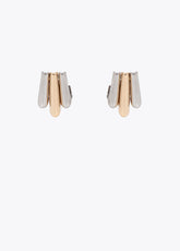 lf2603052-Two-tone geometric earring-Metal-Metal