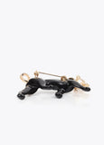 lf2603067-Leopard brooch-Metal-Black