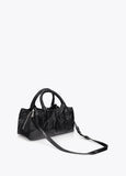 lf2604041-Bowling with wrinkled skin effect-Black