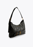 lf2604042-Hobo with belt detail-Black