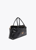 lf2604047-Leather-effect weekend-Black