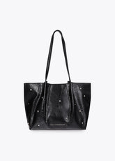 lf2604061-Shopper studded star and heart-Black