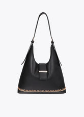 lf2604063-Shopper with eyelets-Black