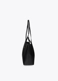 lf2604070-Leather-effect shopper with double handle-Black
