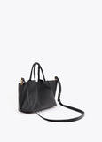 lf2604071-Leather-effect shoulder bag with double handle-Black