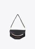 lf2604080-Shoulder strap with metallic detail-Black