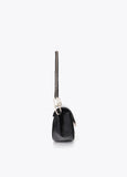 lf2604080-Shoulder strap with metallic detail-Black