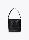 lf2604088-Hobo quilted knot detail with LC-Black