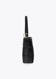 lf2604088-Hobo quilted knot detail with LC-Black