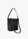 lf2604088-Hobo quilted knot detail with LC-Black