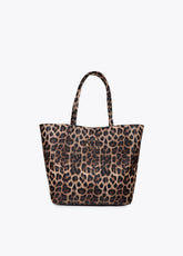 lf2604097-Basic animal print shopper-Black-Brown