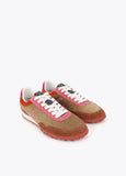 lf2605009-Sporty combination in different materials and leather-Brown-Pink