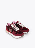 lf2605013-Sneaker with custom platform in combination of materials and leather-Black-Red