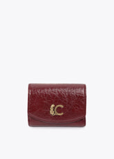 lf2612007-Crocodile effect coin purse-Bordeaux