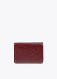 lf2612007-Crocodile effect coin purse-Bordeaux
