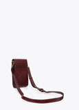 lf2612009-Crocodile effect mobile phone case-Bordeaux