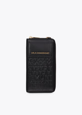 lf2612027-Stitching logo mobile phone case-Black