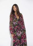 lf2616018-Printed georgette dress-Black-Multicolor