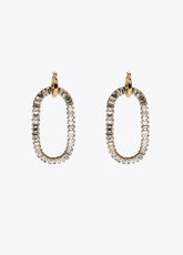 Shiny multi-rhinestone earrings