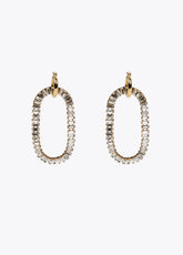 Shiny multi-rhinestone earrings