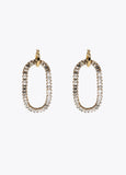 Shiny multi-rhinestone earrings