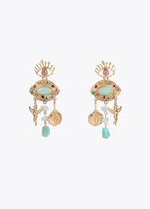 Rhinestone eye earrings
