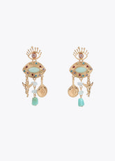 Rhinestone eye earrings