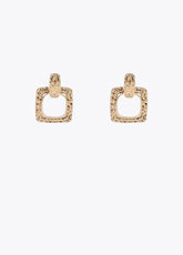 Gold-toned two-piece earrings