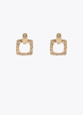 Gold-toned two-piece earrings