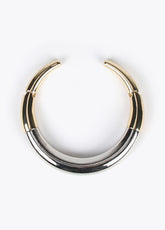 Two-tone choker necklace